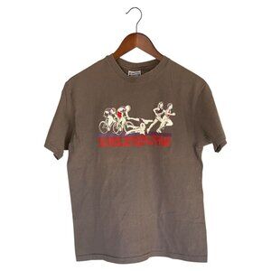 2nd Annual Firefighters Triathlon Gray T-Shirt Size L Lake Monticello VA 1988